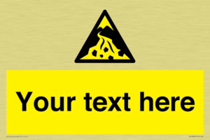 Custom Warning: Debris flow zone